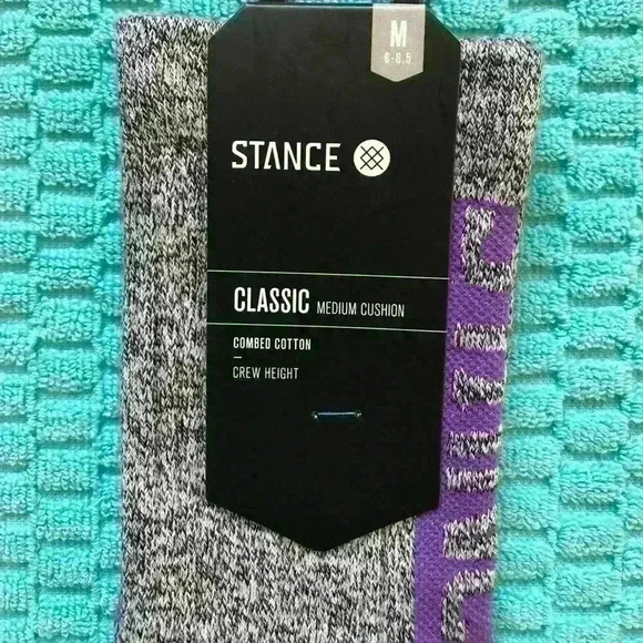 Stance men’s crew socks medium heather grey - Picture 3 of 4